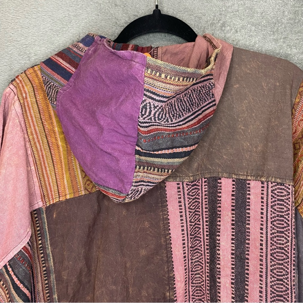 Kathmandu Women’s Patchwork Pancho One Size Multicolor Handmade Easy Rider - Picture 5 of 9